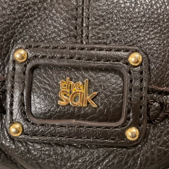 the sak dark brown beautiful leather shoulder bag - Picture 4 of 10